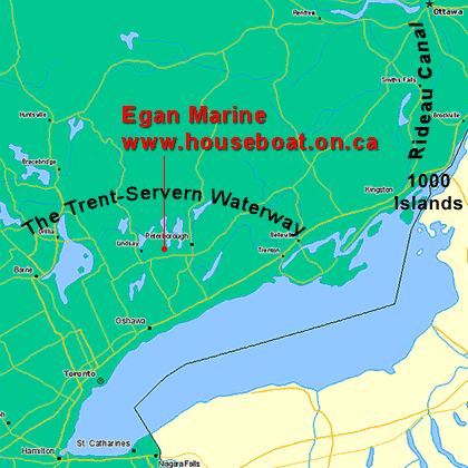 Rideau Canal, Trent-Severn Waterway, 1000 islands